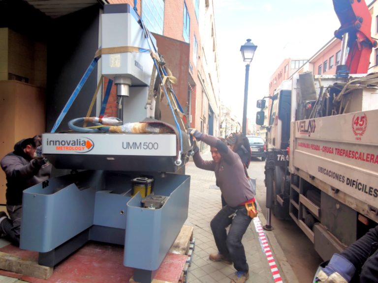 Transporte de máquinas medidoras en Madrid