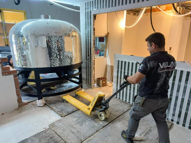 Ubicación de hornos de leña de 3000 kg para pizzerías y restaurantes