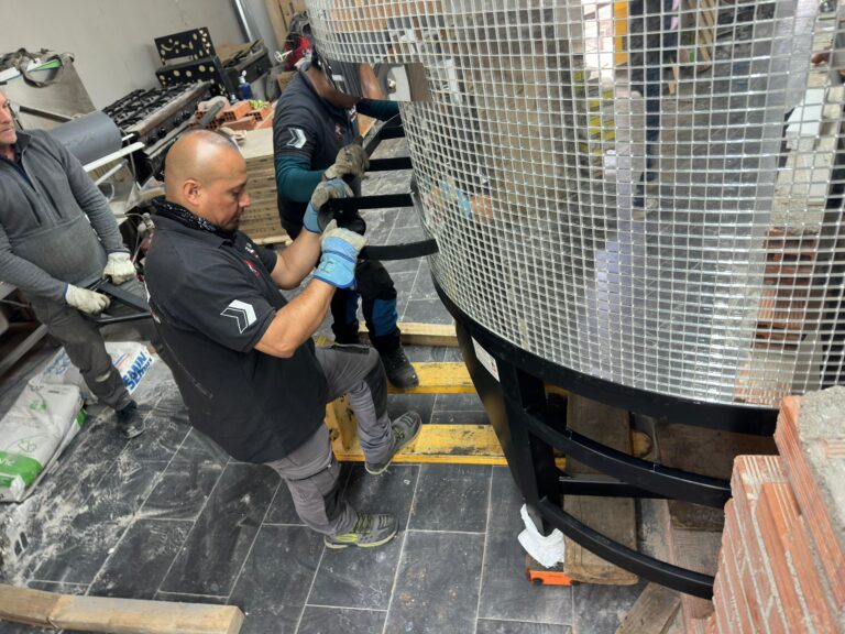 Ubicación de hornos de leña de 3000 kg para pizzerías y restaurantes