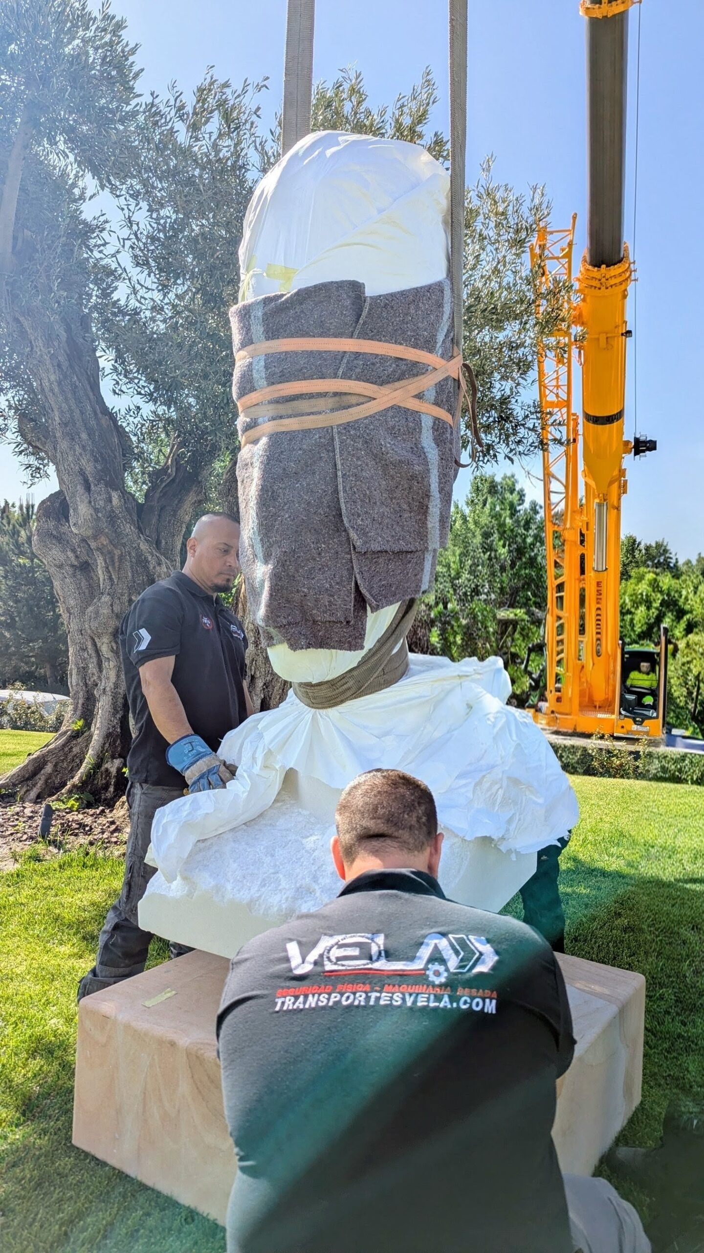 Instalación de esculturas y estatuas en Madrid para viviendas VIP, jardines y espacios exteriores
